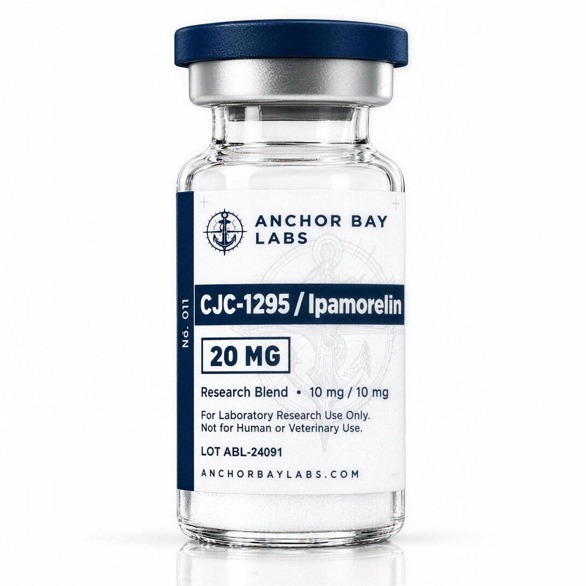 CJC-1295 + Ipamorelin Blend 10 mg / 10 mg research vial