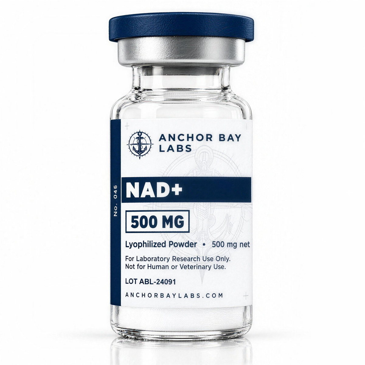NAD+ 500 mg research vial